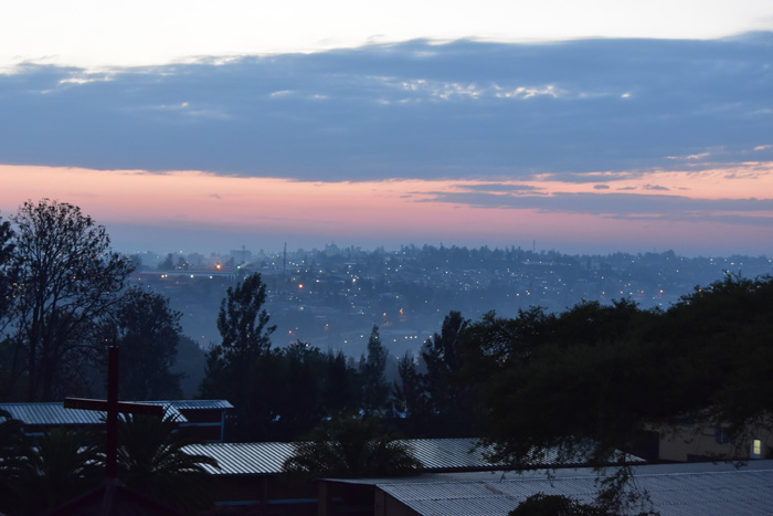 Dawn over Kigali, Rwanda