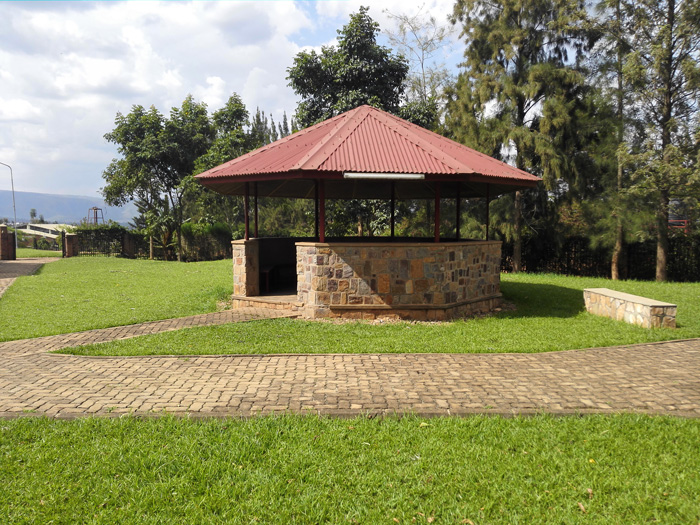 A hut at the Divine Mercy Sanctuary in Kabuga, Kigali