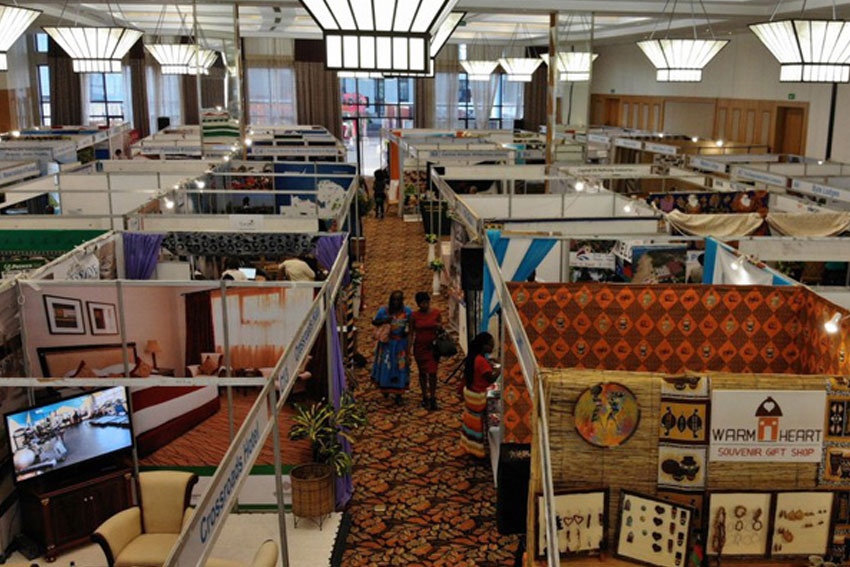 exhibition hall of Malawi tourism expo 2019