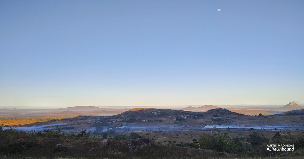 Early morning view over into Tete province from the Malawi Mozambique border