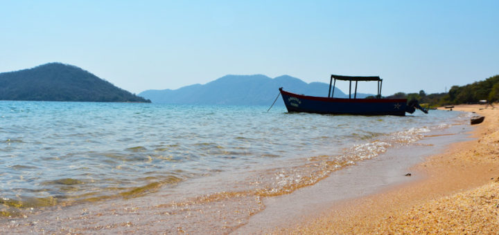 boat on Lake Malawi National park in Cape Maclear