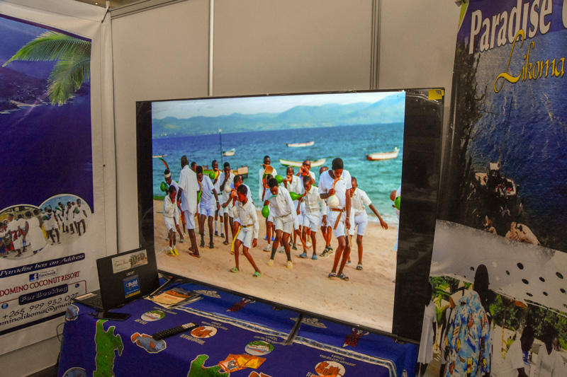 Malipenga dancers performing at Dominos report on Likoma Island