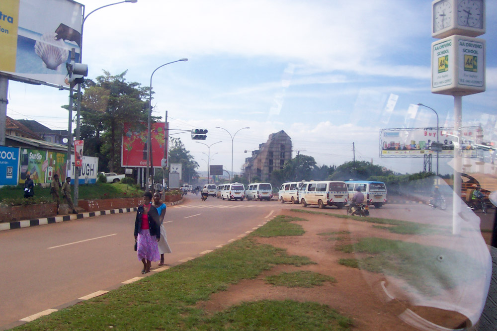 traffic in Uganda's Kampala