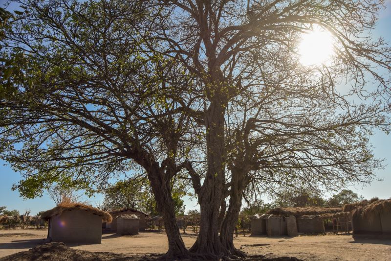 Sunrise in a village in Lilongwe rural